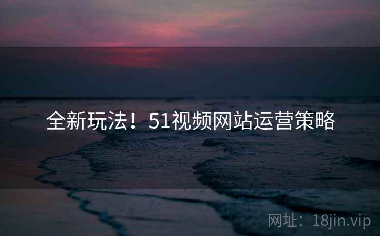 全新玩法！51视频网站运营策略