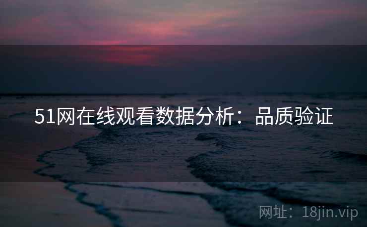 51网在线观看数据分析:品质验证 51网在线观看数据分析:品质验证