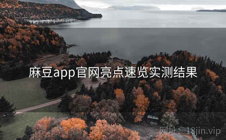 麻豆app官网亮点速览实测结果