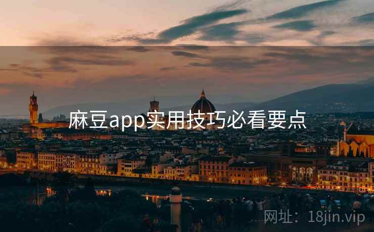 麻豆app实用技巧必看要点 麻豆app实用技巧必看要点